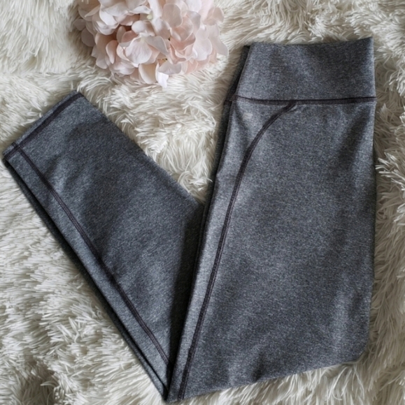 New Fabletics High Waist Heathered Gray BOOST Leggings - Picture 6 of 8